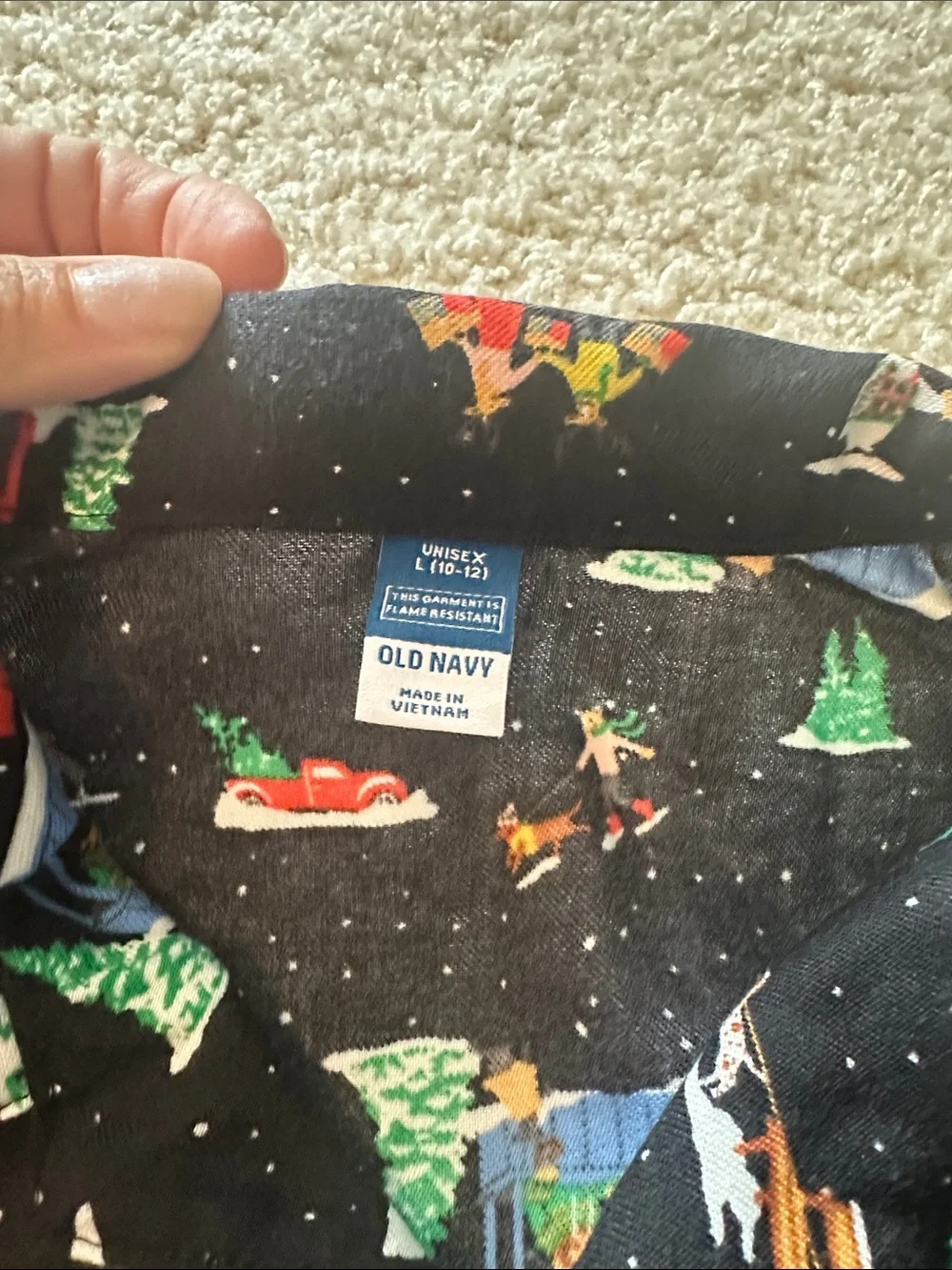 Kids pajama set Old Navy size large